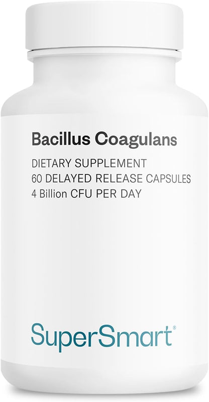 Supersmart Bacillus Coagulans Probiótico - 4.000M UFC - 60 Cápsulas de Liberación Retardada – Image 1