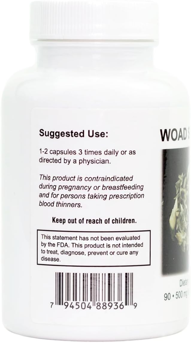 Supreme Nutrition Woad Supreme, 90 Cápsulas Vegetarianas de Raíz de Isatis Pura