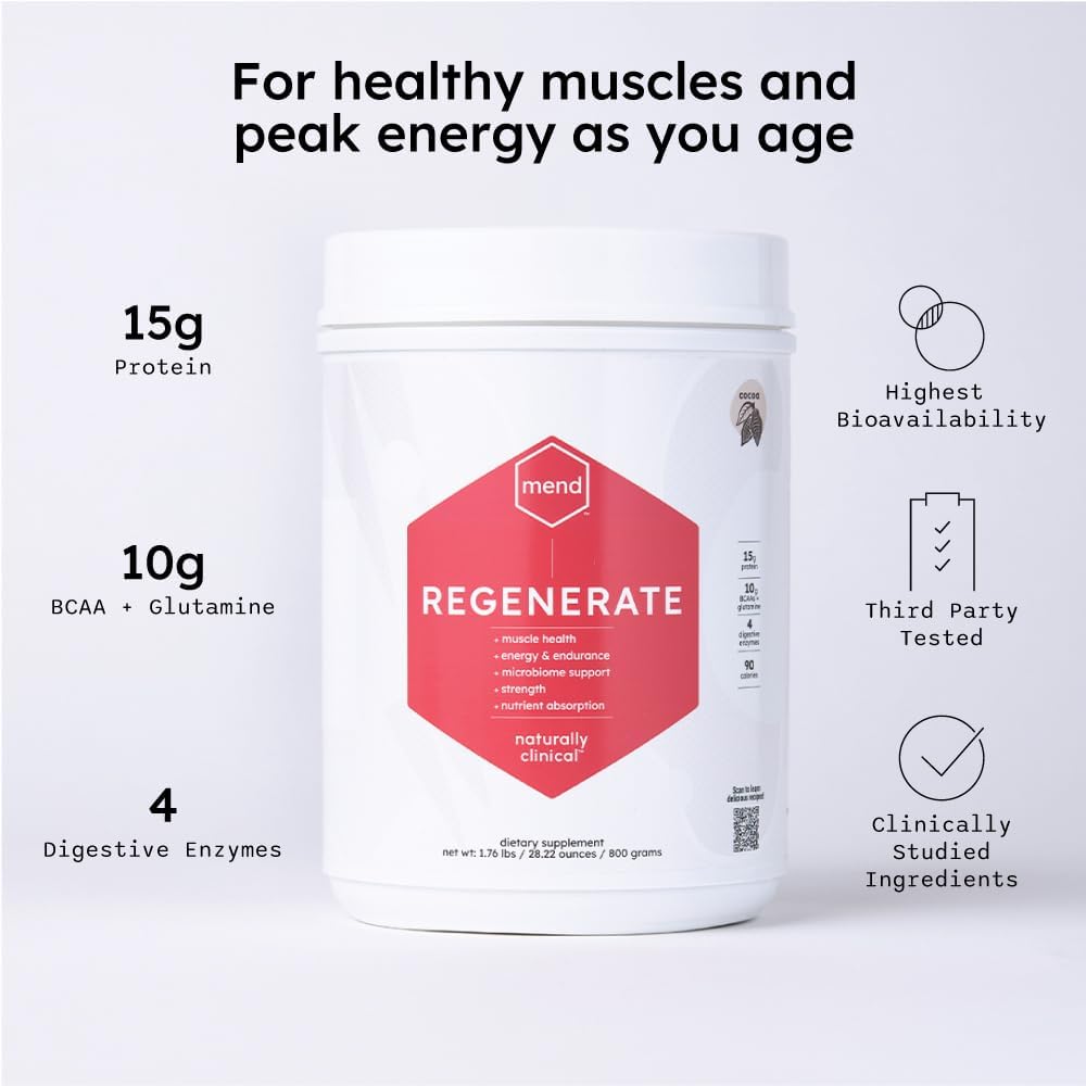 MEND Regenerate – Proteína en Polvo de Cacao para Recuperación Post-Entreno, 20 raciones