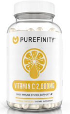 PUREFINITY Vitamina C 2000 mg Cápsulas – Alta Absorción, 120 Cápsulas (1 Mes)