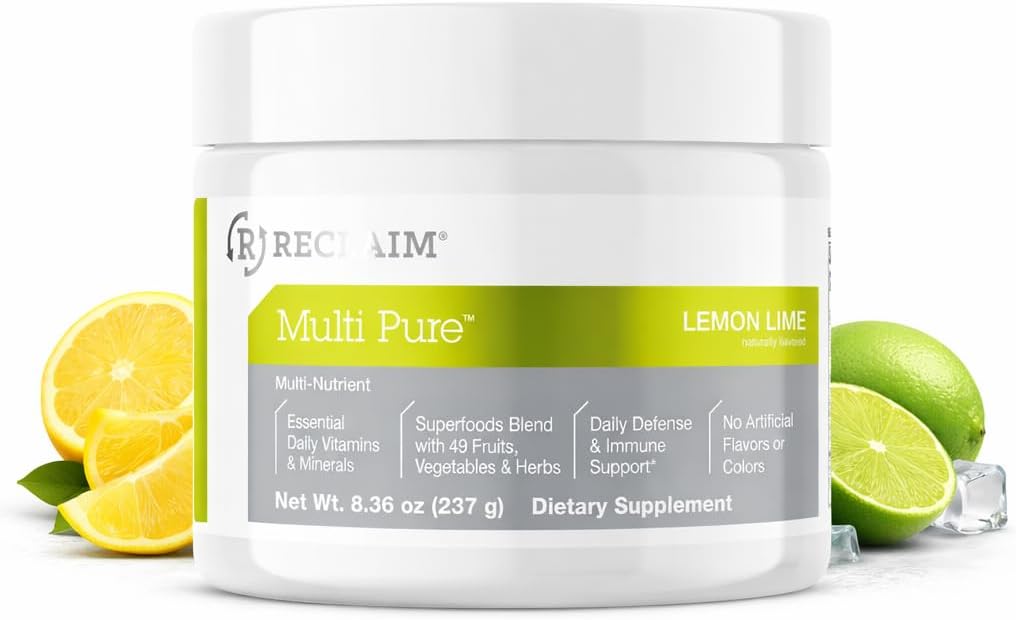 Reclaim Multi Pure Lemon Lime - Mezcla Multivitamínica y Mineral en Polvo