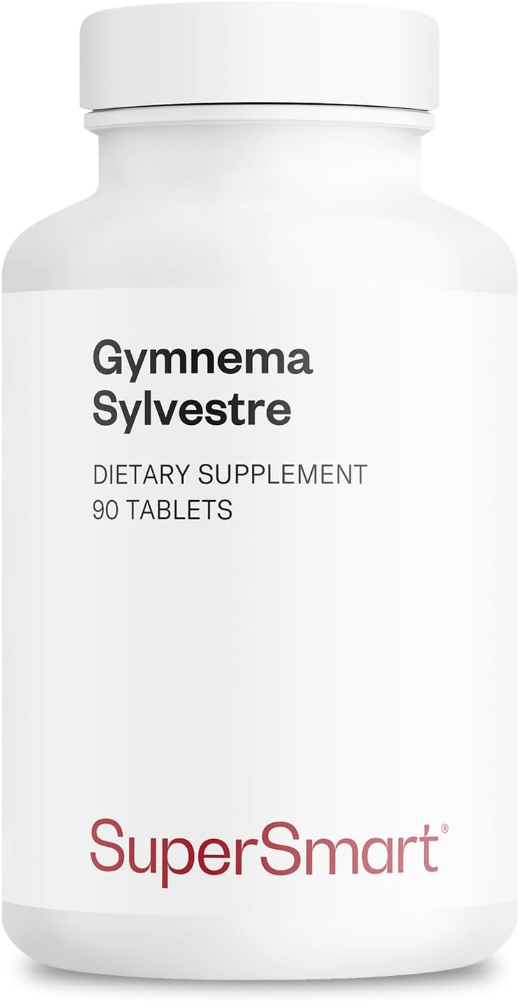 Supersmart - Gymnema Sylvestre 1500 mg al día - 75% Ácidos Gimnémnicos | Complemento Alimenticio - 90 Comprimidos