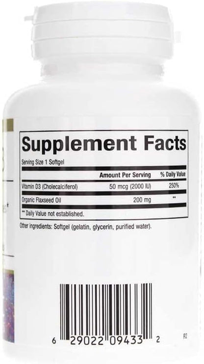 Bioclinic Naturals Vitamin D3 2,000 I.U. 180 – Mantenimiento óseo: Ayuda a mantener los huesos en condiciones – Image 2