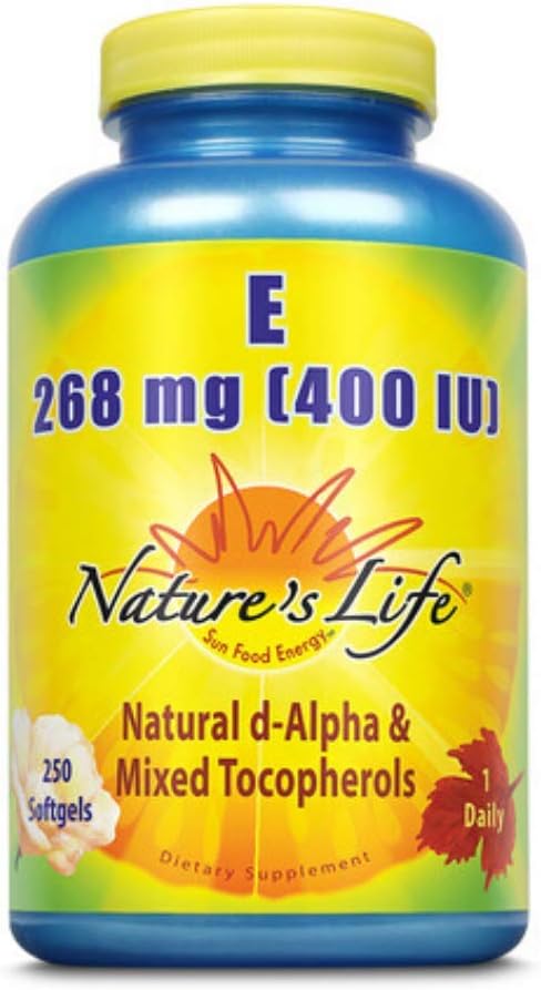 Nature's Life Vitamina E 400 UI | 250 Cápsulas