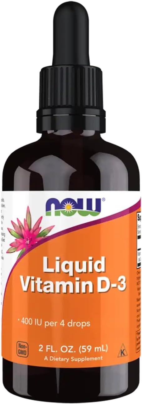 NOW Foods, Vitamina D3 Líquida - 60 ml (2 fl. oz.)