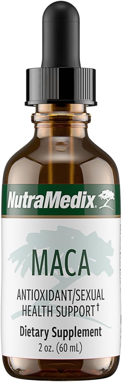 NutraMedix Maca Líquida - Complemento para el Estado de Ánimo con Extracto de Raíz de Maca Peruana - Apoyo Hormonal y Antioxidante - Vegano (60 ml)