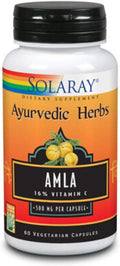 Solaray Extracto de Fruta de Amla 500 mg, 60 Cápsulas Vegetales