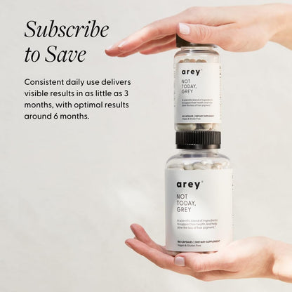 Arey Not Today Grey – Suplemento Capilar – Vitamina D3 (colecalciferol): 25 µg (1000 UI). – Image 9