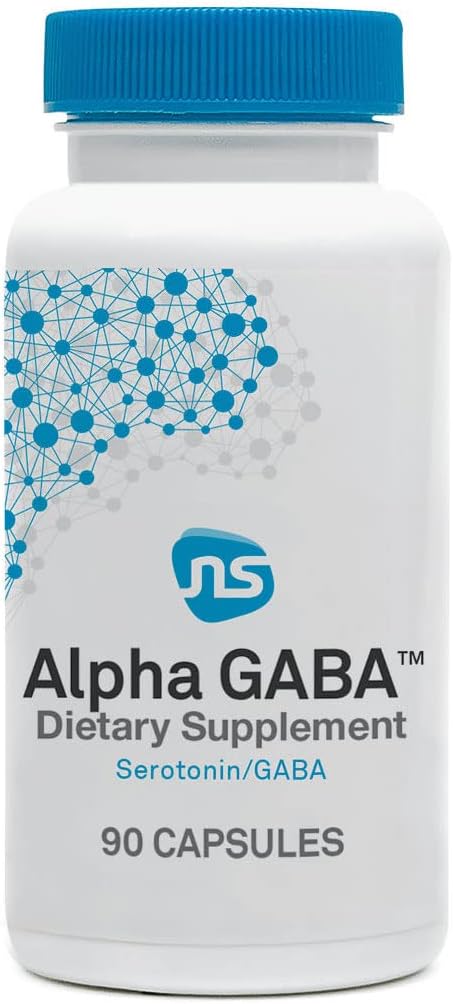 NeuroScience Alpha GABA - Suplemento de ánimo con GABA y L-teanina - Cápsulas calmantes para adultos (90 unidades)