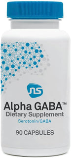 NeuroScience Alpha GABA - Suplemento de ánimo con GABA y L-teanina - Cápsulas calmantes para adultos (90 unidades)