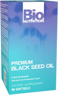 Bio Nutrition Black Seed Oil 1000mg, 90 Softgels - Cold Pressed Nigella Sativa | Essential Fatty Acids