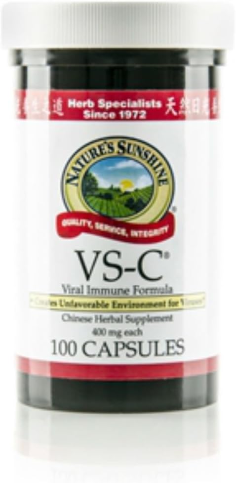 Nature's Sunshine VS-C - Complemento Herbal Chino para el Sistema Inmunitario - 100 Cápsulas (Pack de 2)