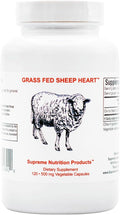 Supreme Nutrition Grass Fed Sheep Heart - 120 Cápsulas de Corazón Ovino Puro