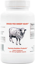 Supreme Nutrition Grass Fed Sheep Heart - 120 Cápsulas de Corazón Ovino Puro