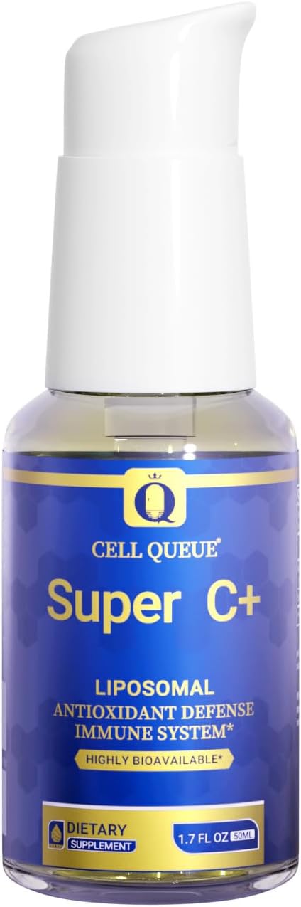 Cellqueue Vitamina C Liposomal Líquida 500 mg - Alta Absorción, Apoyo Inmunológico, Producción de Colágeno, Antioxidante, Suave para el Estómago, 50 ml