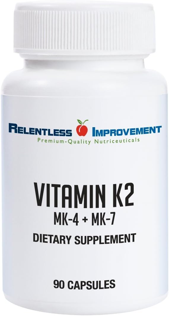 Vitamina K2 MK4 + MK7 Alta Potencia (15000 mcg MK-4 + 60 mcg MK-7) - 90 Cápsulas Vegetales