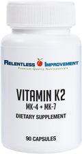 Vitamina K2 MK4 + MK7 Alta Potencia (15000 mcg MK-4 + 60 mcg MK-7) - 90 Cápsulas Vegetales