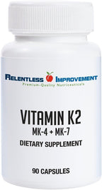 Vitamina K2 MK4 + MK7 Alta Potencia (15000 mcg MK-4 + 60 mcg MK-7) - 90 Cápsulas Vegetales