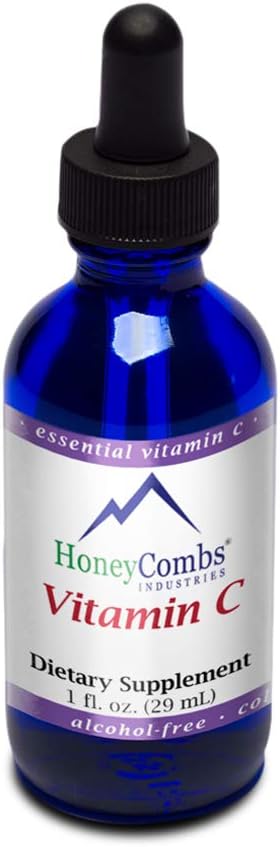 HoneyCombs Vitamina C Líquida - Gotas Orales Sin Alcohol (473 ml)