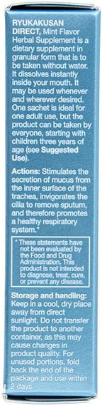 Ryukakusan Direct Suplemento Herbal Menta (16 sobres) (1 Caja) (Solstice)