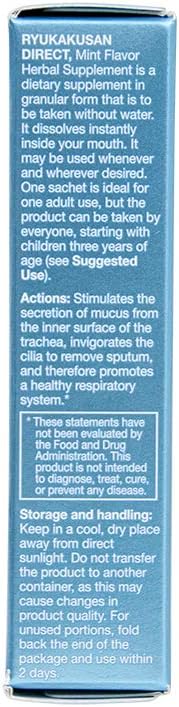 Ryukakusan Direct Suplemento Herbal Menta (16 sobres) (1 Caja) (Solstice)