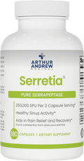 Arthur Andrew Medical Serretia - Serrapeptase for Muscle and Sinus Support, 180 Capsules