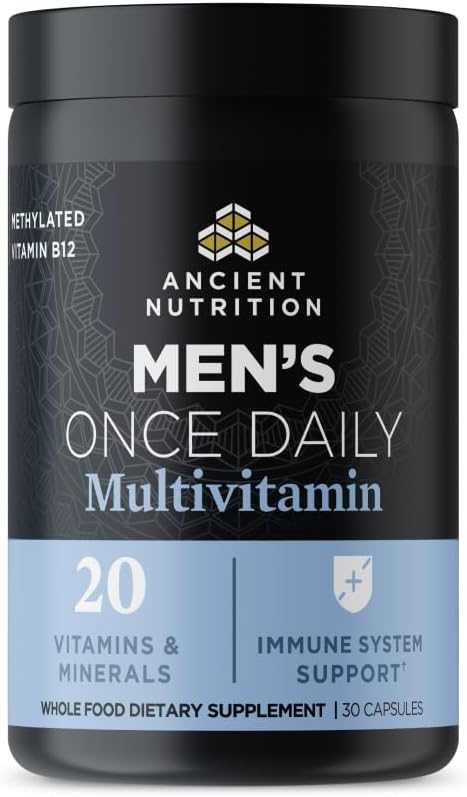 Ancient Nutrition Multivitamínico Diario para Hombres, 30 Comprimidos