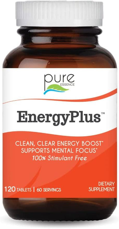Energy Plus by Pure Essence - Suplemento de Energía Herbal Sin Cafeína - 120 Comprimidos – Image 1