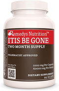 Remedy's Nutrition Itis Be Gone | 1000 mg, 60 Cápsulas Veganas | Complemento Alimenticio Herbal | Dos Meses de Suministro