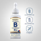 B Complex with B12 - Sublingual Drops (1200 mcg, 59 ml) - Berry Flavor | Piping Rock