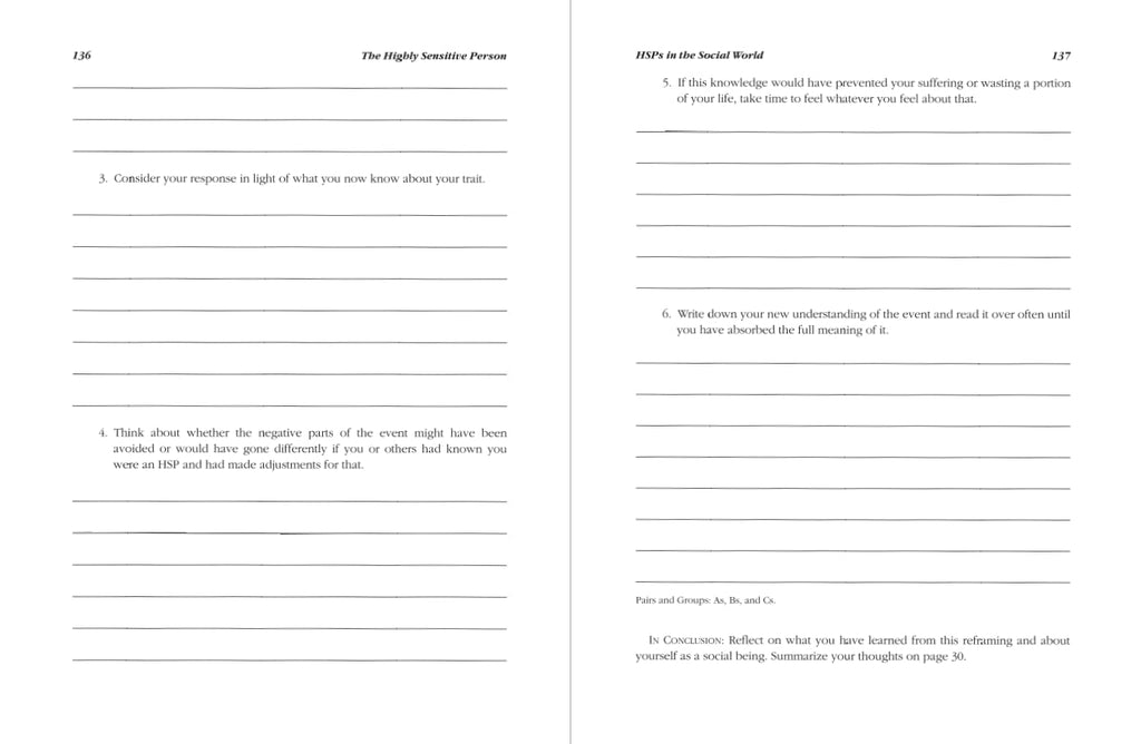 El cuaderno de trabajo de la persona altamente sensible