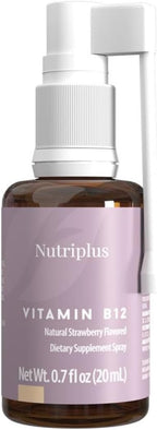 FARMASi Nutriplus Vitamina B12 Spray Sabor Fresa, Vegano, 20 ml