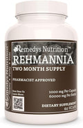 Rehmannia Root - 1.000 mg, 60 Cápsulas Veganas - Suplemento Herbal - 2 Meses de Suministro