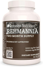 Rehmannia Root - 1.000 mg, 60 Cápsulas Veganas - Suplemento Herbal - 2 Meses de Suministro