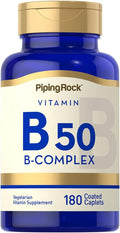Piping Rock Complejo de Vitamina B50, 180 Comprimidos