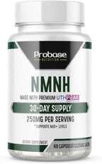 Uthpeak NMNH NAD Supplement 250mg - 60 Cápsulas - Fórmula Premium para el Soporte Cognitivo y el Envejecimiento Saludable