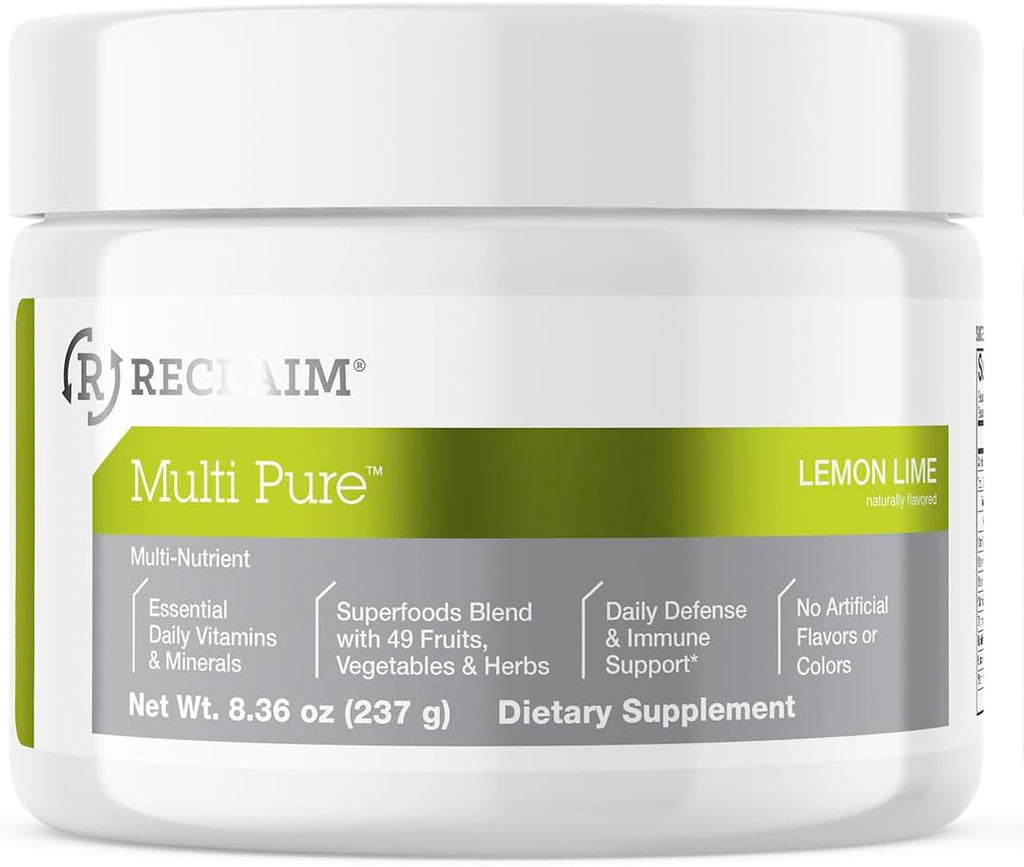 Reclaim Multi Pure Lemon Lime - Mezcla Multivitamínica y Mineral en Polvo