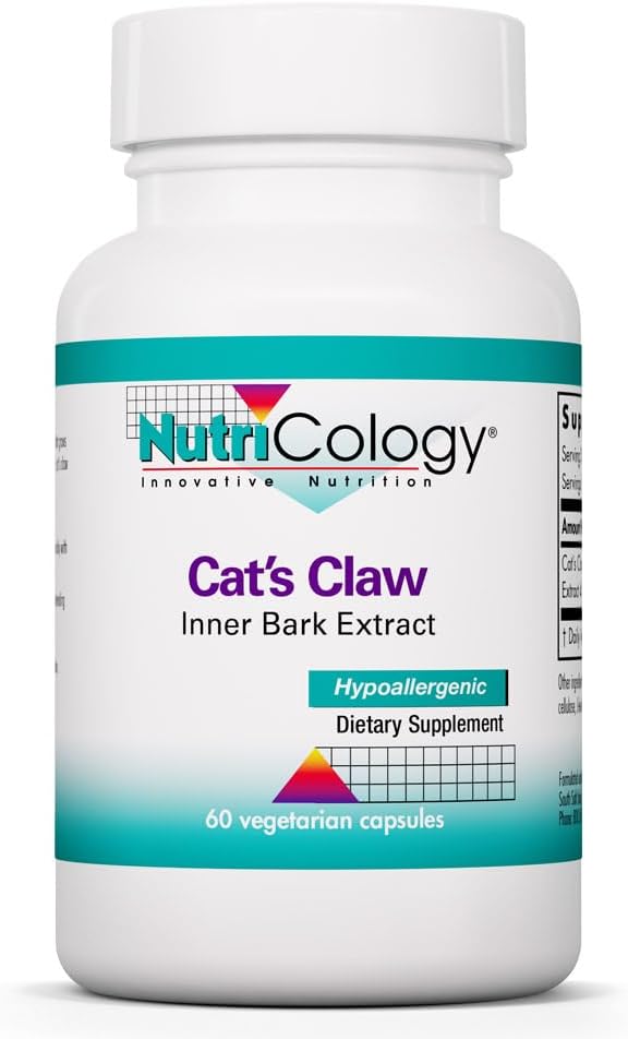 Extracto de Corteza Interior de Uña de Gato - 60 Cápsulas - NutriCology