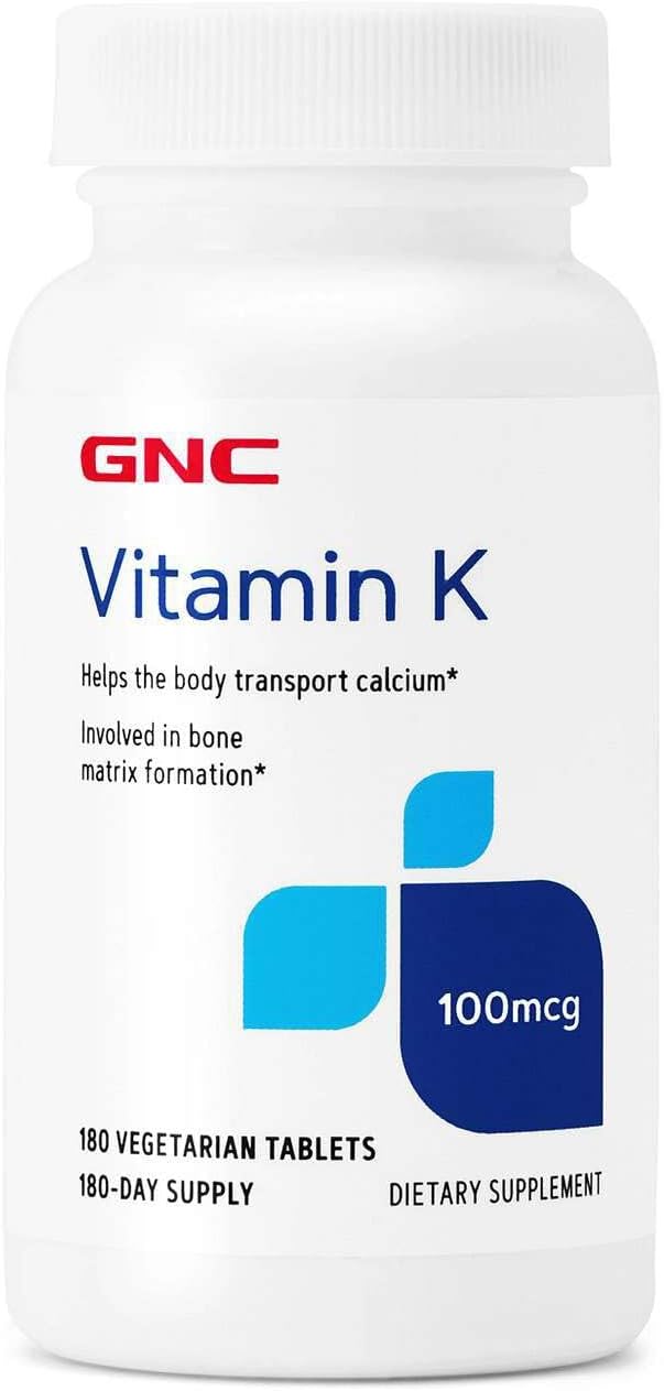 GNC Vitamina K 100mcg, 180 Comprimidos