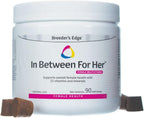 Breeder's Edge In Between for Her, Suplemento multivitamínico diario para perros y gatos reproductores, 90 comprimidos para gatos y perros pequeños