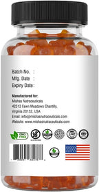 Mishas Nutraceuticals Gominolas de Biotina para Cabello, Piel y Uñas - Extra Fuerte, 60 unidades