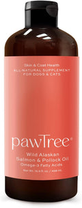 pawTree Aceite de Salmón para Perros y Gatos - Suplemento de Omega 3 y Omega 6