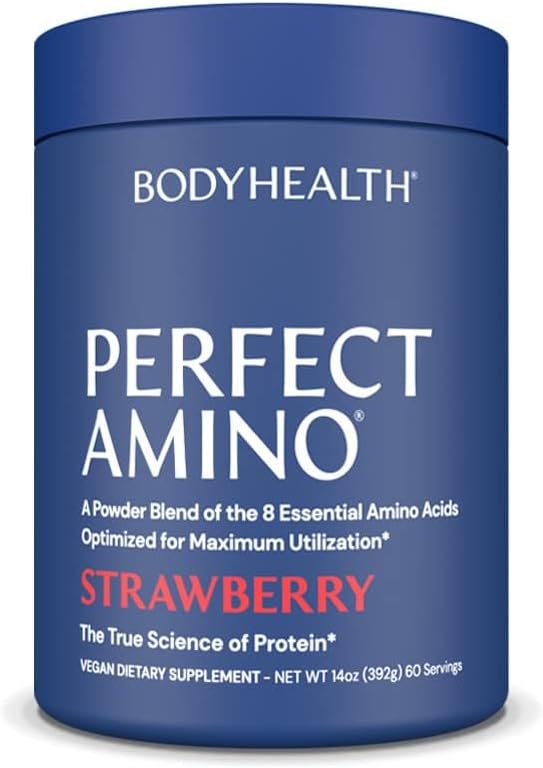 BodyHealth PerfectAmino - BCAA y EAA en Polvo - Sabor Lima Limón - 20 Servicios