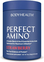 BodyHealth PerfectAmino - BCAA y EAA en Polvo - Sabor Lima Limón - 20 Servicios