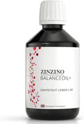 Zinzino BalanceOil+ Pomelo Limón Lima - Complemento de Aceite de Pescado con Aceite de Oliva Virgen Extra, Omega-3 (EPA+DHA), Polifenoles y Vitamina D3 (300 ml)