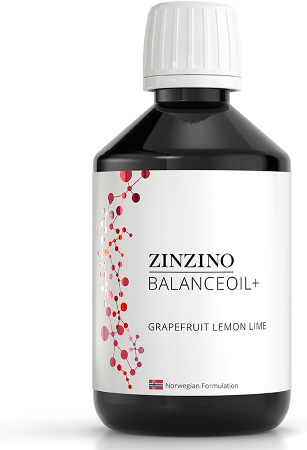 Zinzino BalanceOil+ Pomelo Limón Lima - Complemento de Aceite de Pescado con Aceite de Oliva Virgen Extra, Omega-3 (EPA+DHA), Polifenoles y Vitamina D3 (300 ml)