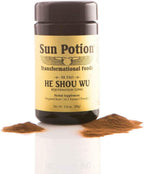 Sun Potion He Shou Wu en polvo – Extracto concentrado 10:1 200g – Raíz de Fo-Ti (Polygonum multiflorum) – Tónico tradicional chino
