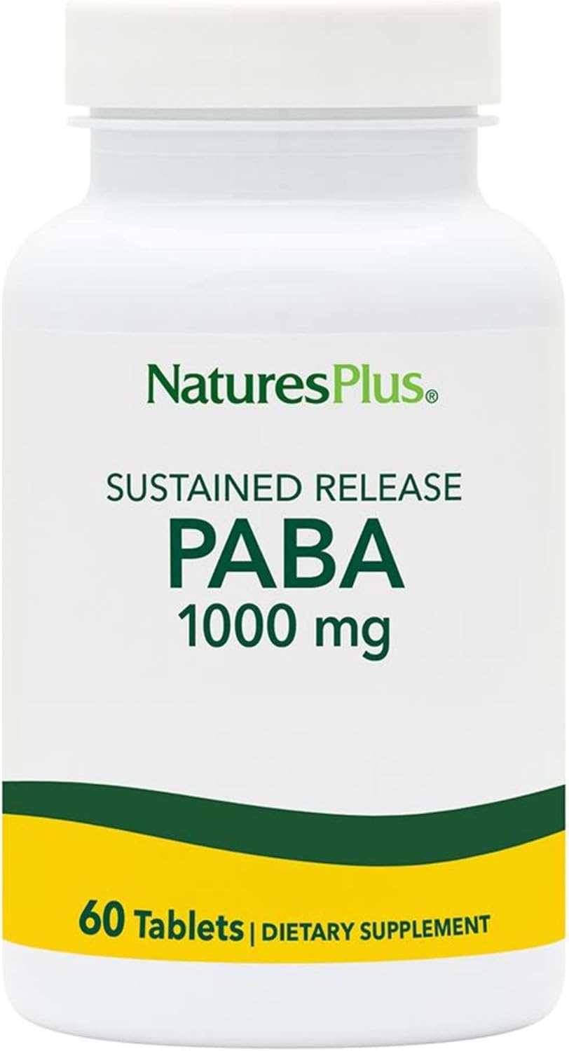 NaturesPlus PABA 1000 mg - 60 comprimidos de liberación sostenida