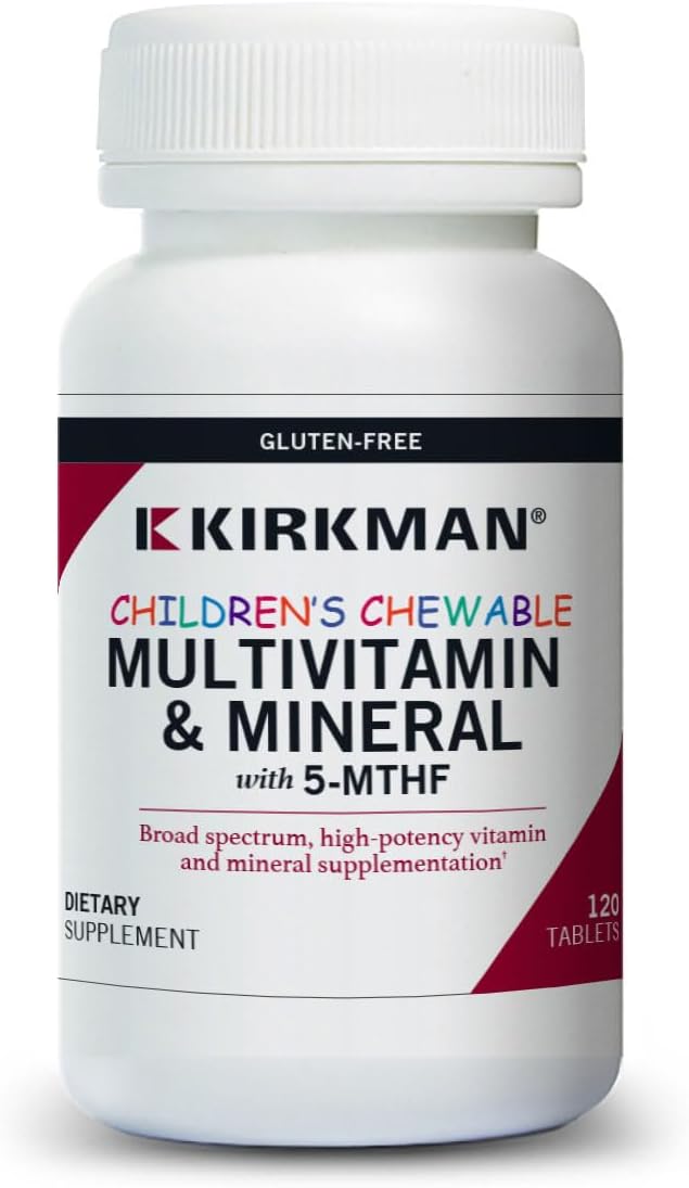 Kirkman Children's Multivitamin & Mineral Chewable con 5-MTHF - 120 Cápsulas