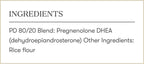 PD 80/20 Food Supplement with Pregnenolone and DHEA - 30 Capsules